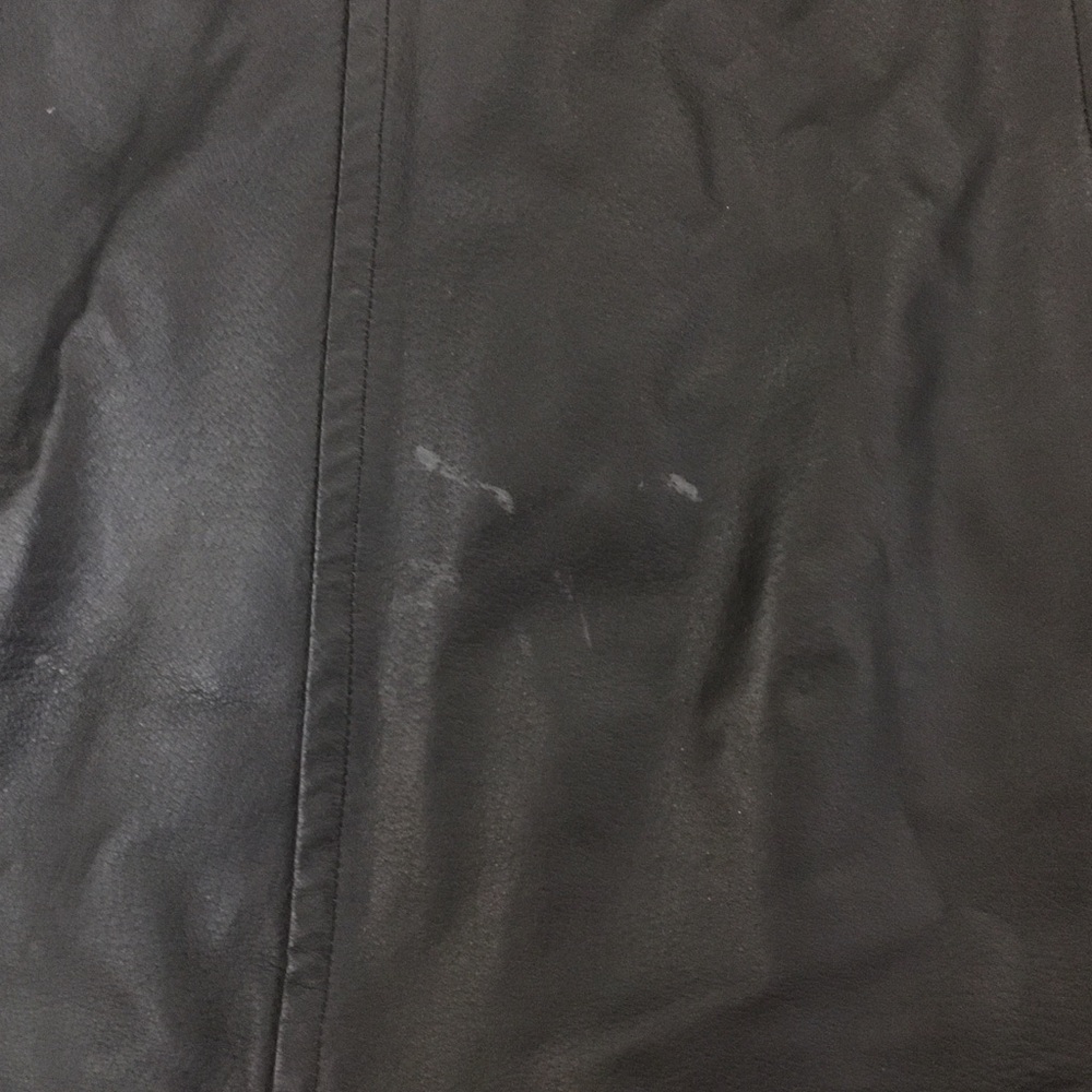 BAGATELLE Vintage Black Hooded Genuine Leather Jacket Womens US Large - Picture 15 of 17